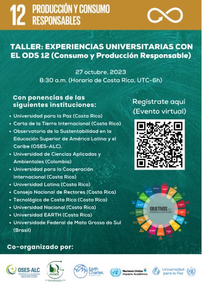 Taller: Experiencias Universitarias con el ODS 12 (Consumo y producción responsable)