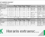 Horaris extraescolars