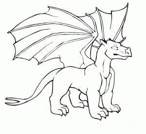 dibujos-dragon-fiero-dibujos-infantiles