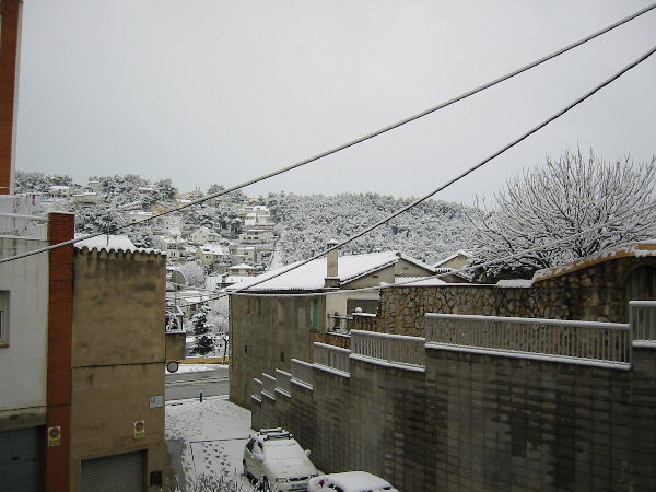 Nevada a Vallirana (març 2005)