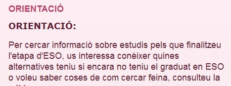 orientació ses
