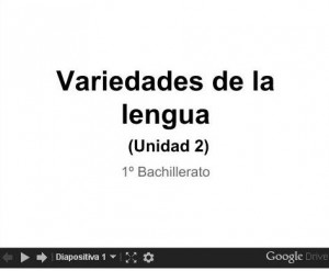 Variedades de la lengua