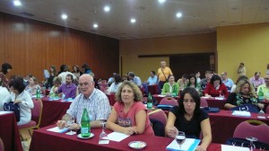 Cristina Grau i Francesc Viñas a la reunió de centres coordinadors celebrada a Madrid el 7 i 8 d’octubre