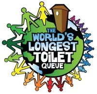 water day 1, toilet queue