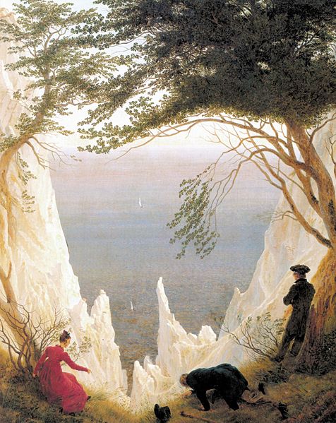 Caspar David Friederich - Acantilados blancos en Rügen (1818)