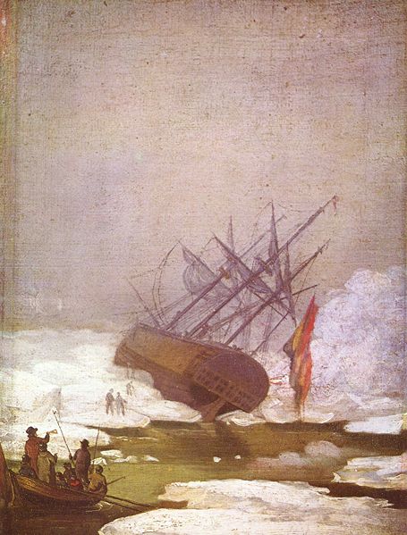Caspar David Friederich - El naufragio en un mar helado (1818)