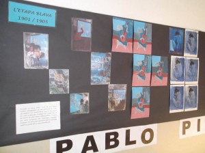 Mural Projecte Picasso. Etapa blava