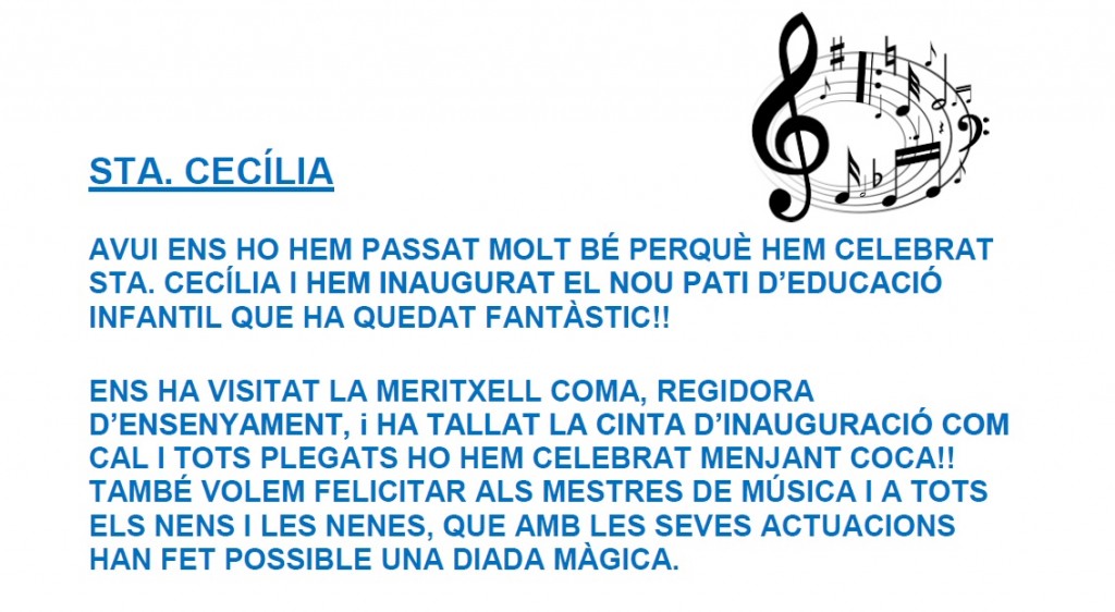 text sta cecilia