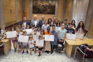 Presentacio de la Cobla del Futur a la seu de a Generalitat de Catalunya amb el Sr Piñeira