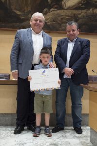 Presentacio de la Cobla del Futur a la seu de a Generalitat de Catalunya amb el Sr Piñeira