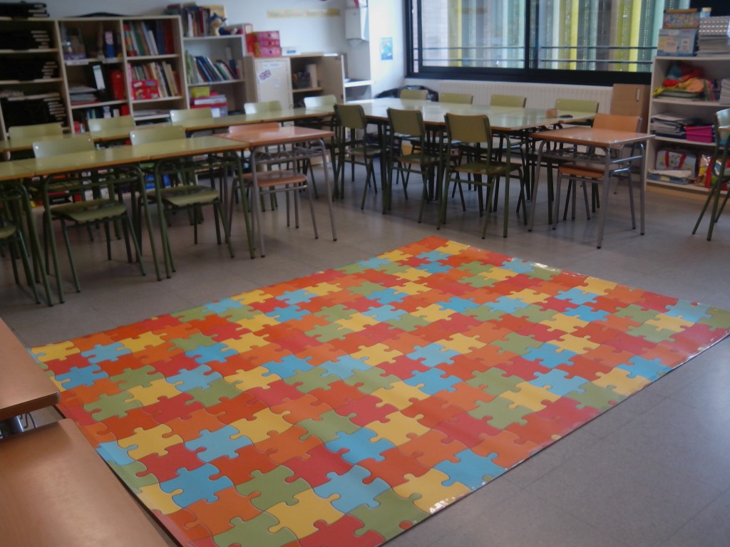 English classroom playmat