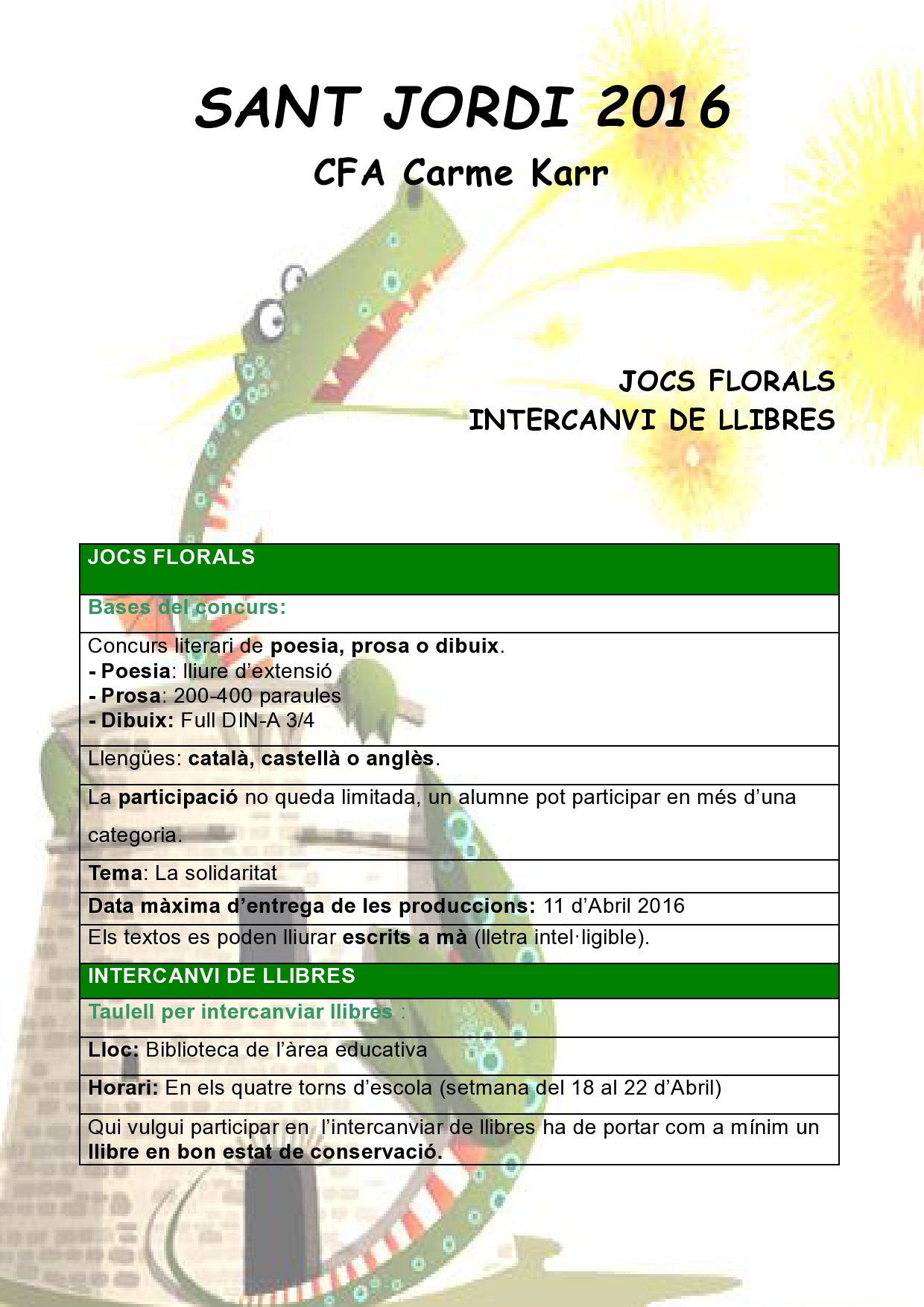 Sant Jordi 2016