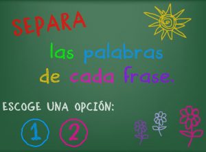 SEPARA PALABRAS FRASES