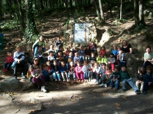 Descansant despres de caminar.