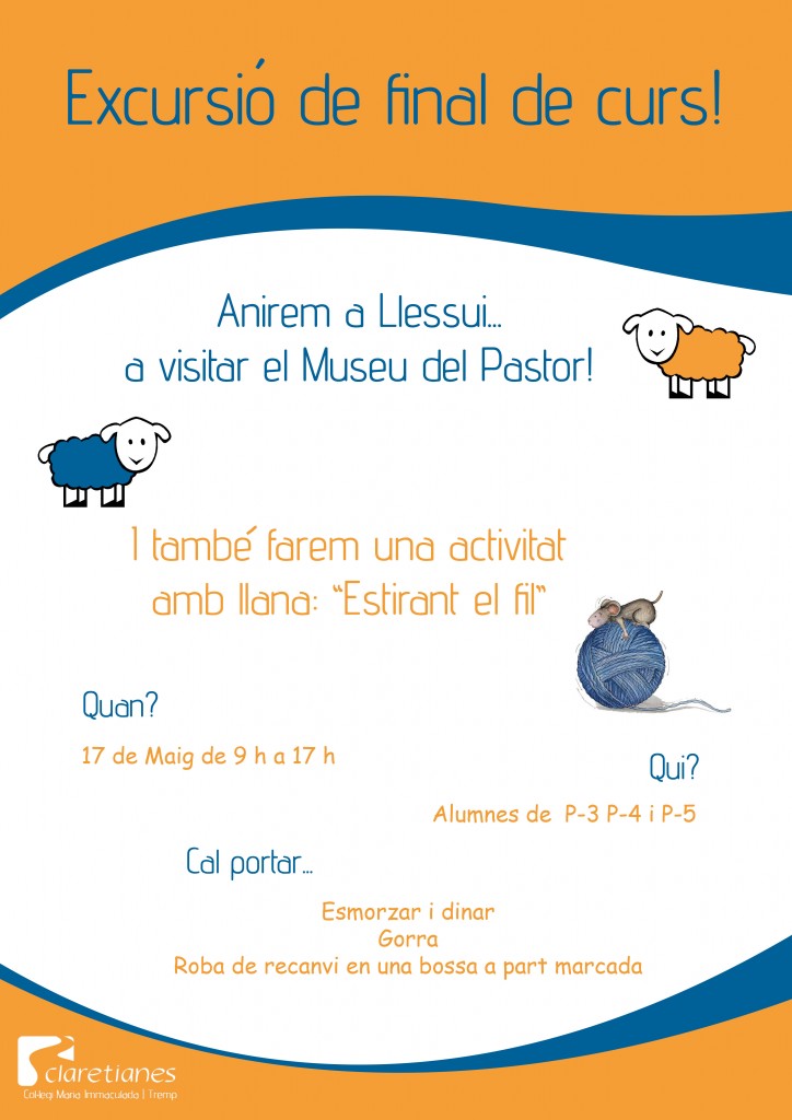 cartel excursión infantil Tremp