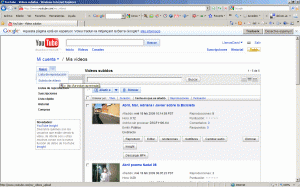 Pujar vídeos amb el youtube