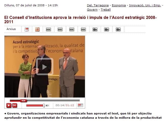 Nota premsa GenCat