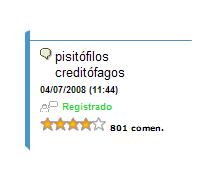 pisitófilos creditófagos