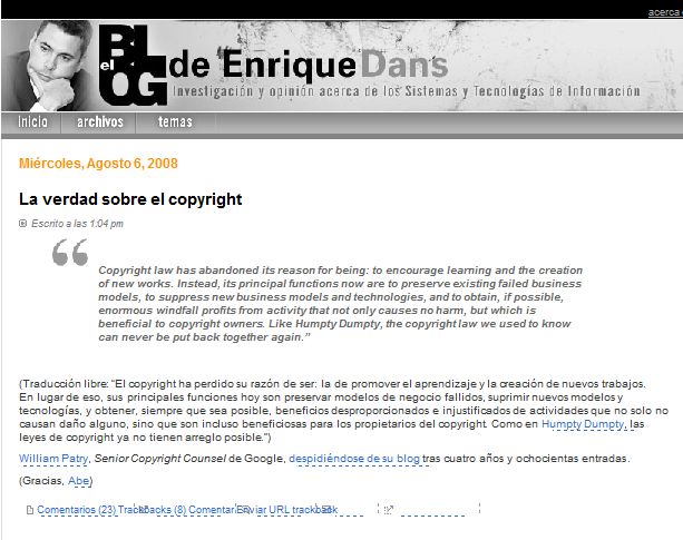 En el blog d’Enrique Dans