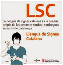 Fullet divulgatiu sobre la llengua de signes catalana 