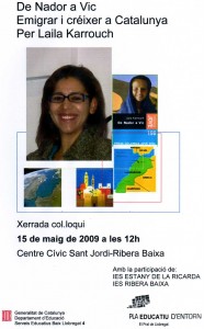 Poster Xerrada Laila Prat'09