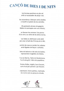 cançó de dies i de nits