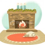 ist2_8039626-retro-fireplace-with-cat