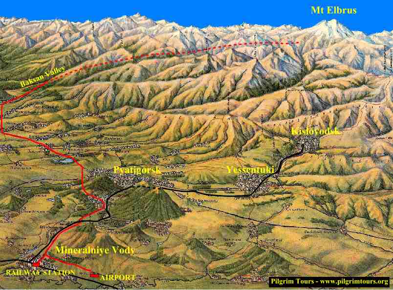Mineralbody i la ruta fins a Baksan