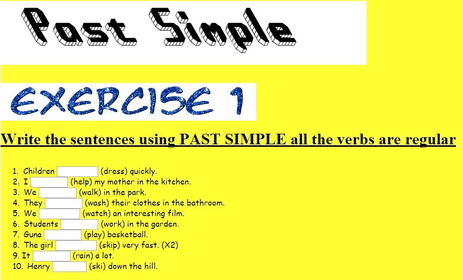 past simple r
