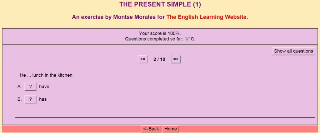 present simple