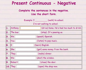 present-cont-neg