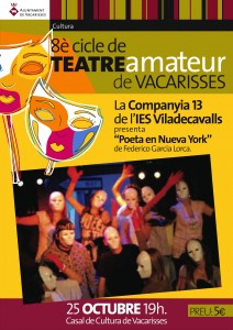 cartell mostra de teatre Vacarisses