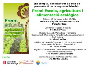 Premi escola agricultura i alimentació
