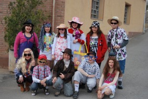 el grup de turistes abans de pujar al bus
