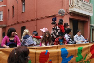 part del costat dret del bus