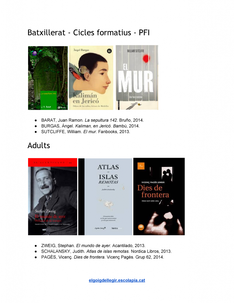 RECOMANACIONS PER NADAL
