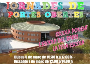 CARTELL PORTES OBERTES 2015 REDUÏDA