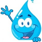 14466440-happy-water-drop-over-a-sign-waving