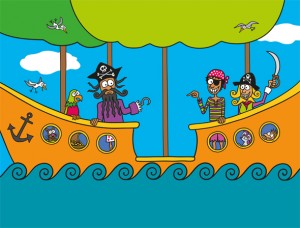 Pirates 2 - Pin the Buckle on the Pirate