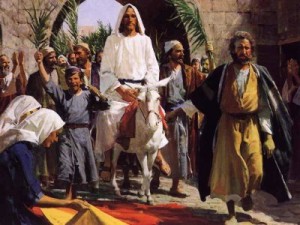 Jesús arribant a Jerusalem