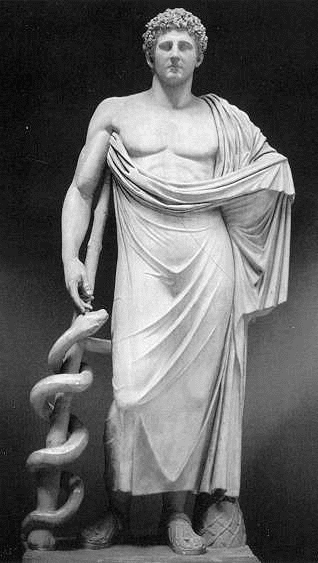 Escultura esculpida en marbre del déu Apo·lo