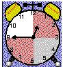 the clock