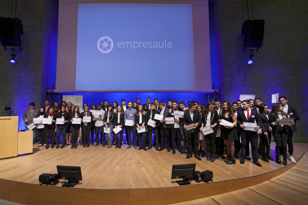 lliurament de diplomes empresa aula