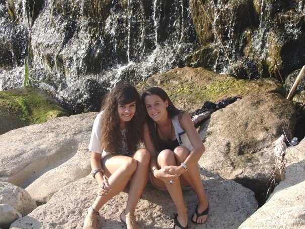 Laura à droit et moi à gouche 