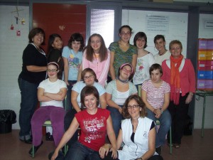 Les quatre professores que formen l'equip docent del PQPI