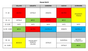 horari 6eB