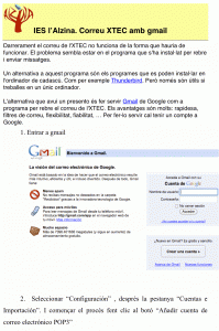 Xtec a Gmail