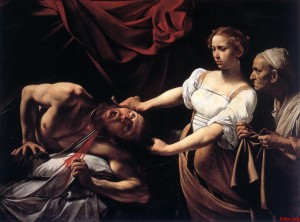 Judit y Holofernes 1598-1599. Galería Nacional de Arte Antiguo, Roma.