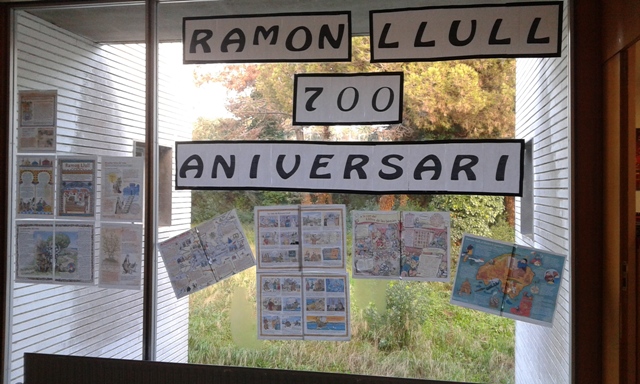 Exposició en commemoració del 700 aniversari de Ramon Llull. Amb la col·laboració de l'alumnat de PM.