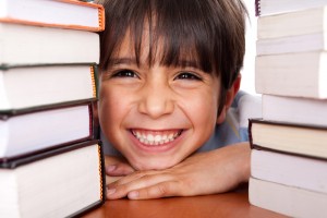Close-up of young school kid
